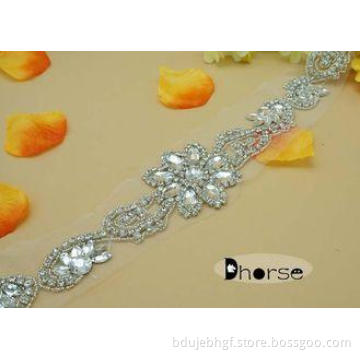 Large Stock Sew On Bling Bling Decorative Rhinestone Beaded